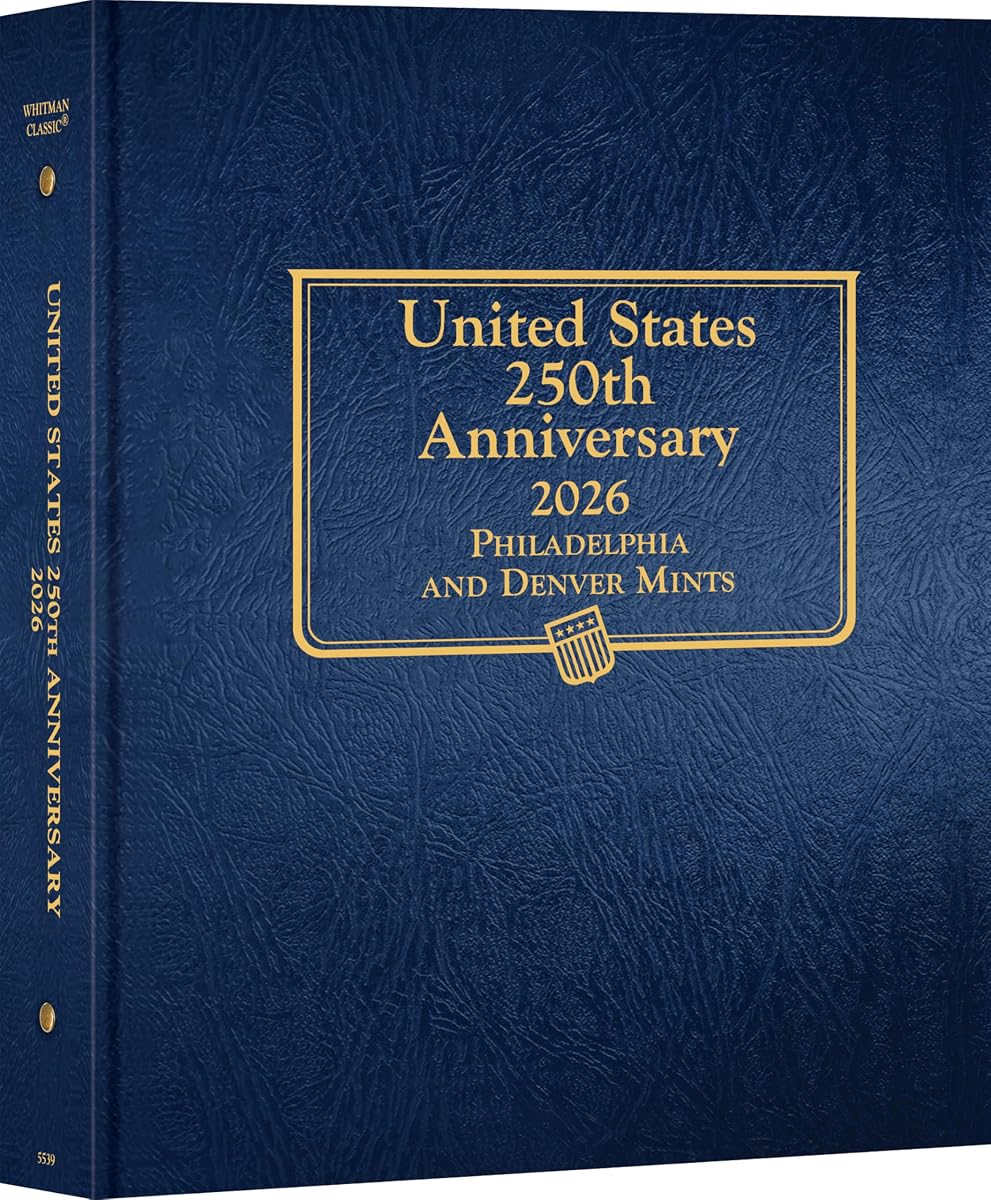 Álbum de monedas Whitman Classic® - 250.º aniversario de Estados Unidos: 2026 (P & D Mints)