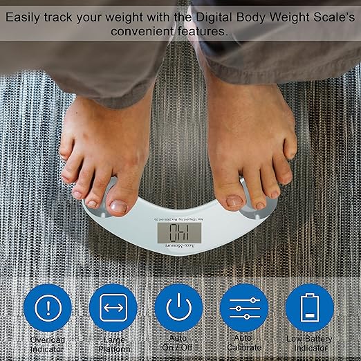 Báscula Digital Accu-Measure 400 Libras Precisión LED miniatura 3