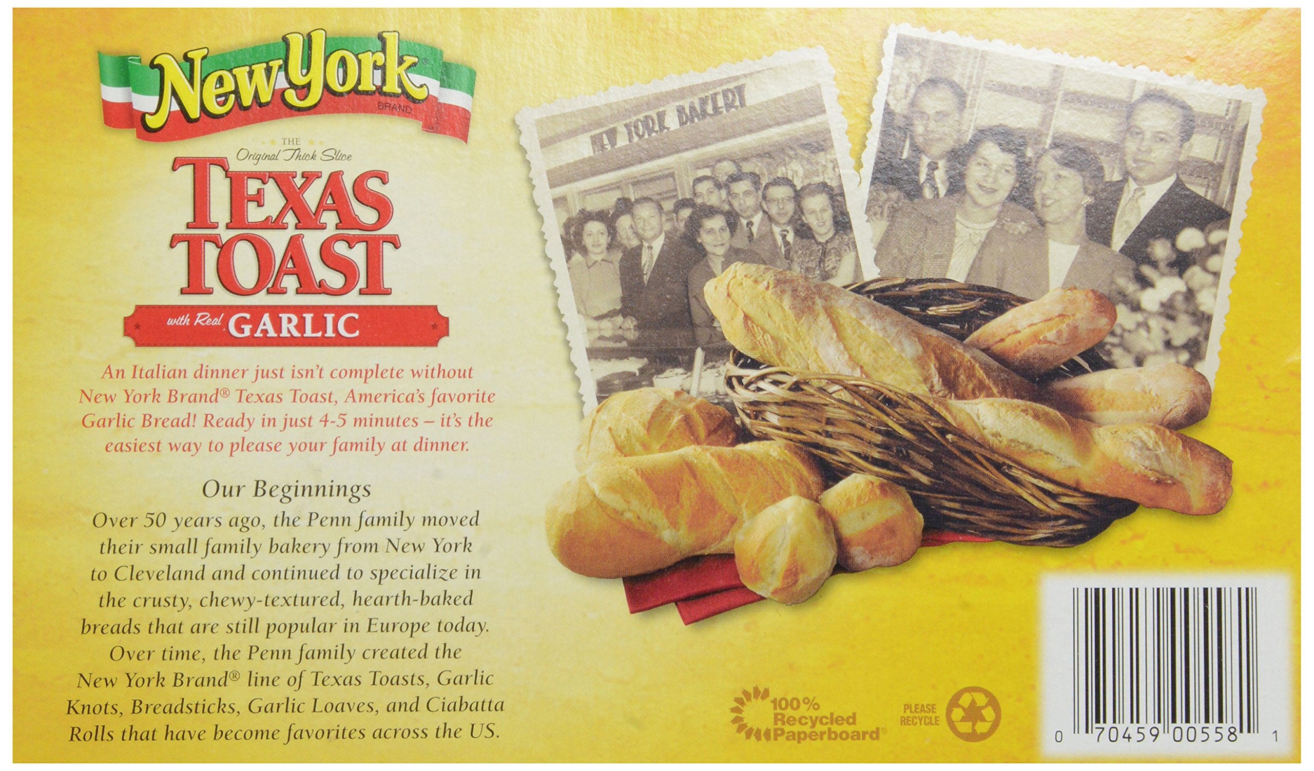 Marzetti Company New York Texas Garlic Toast 11 25 oz Frozen — view 6