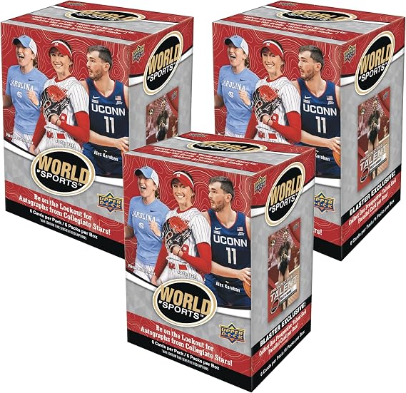 Upper Deck World of Sports Volume 1 Blaster Box (Pack of 3)