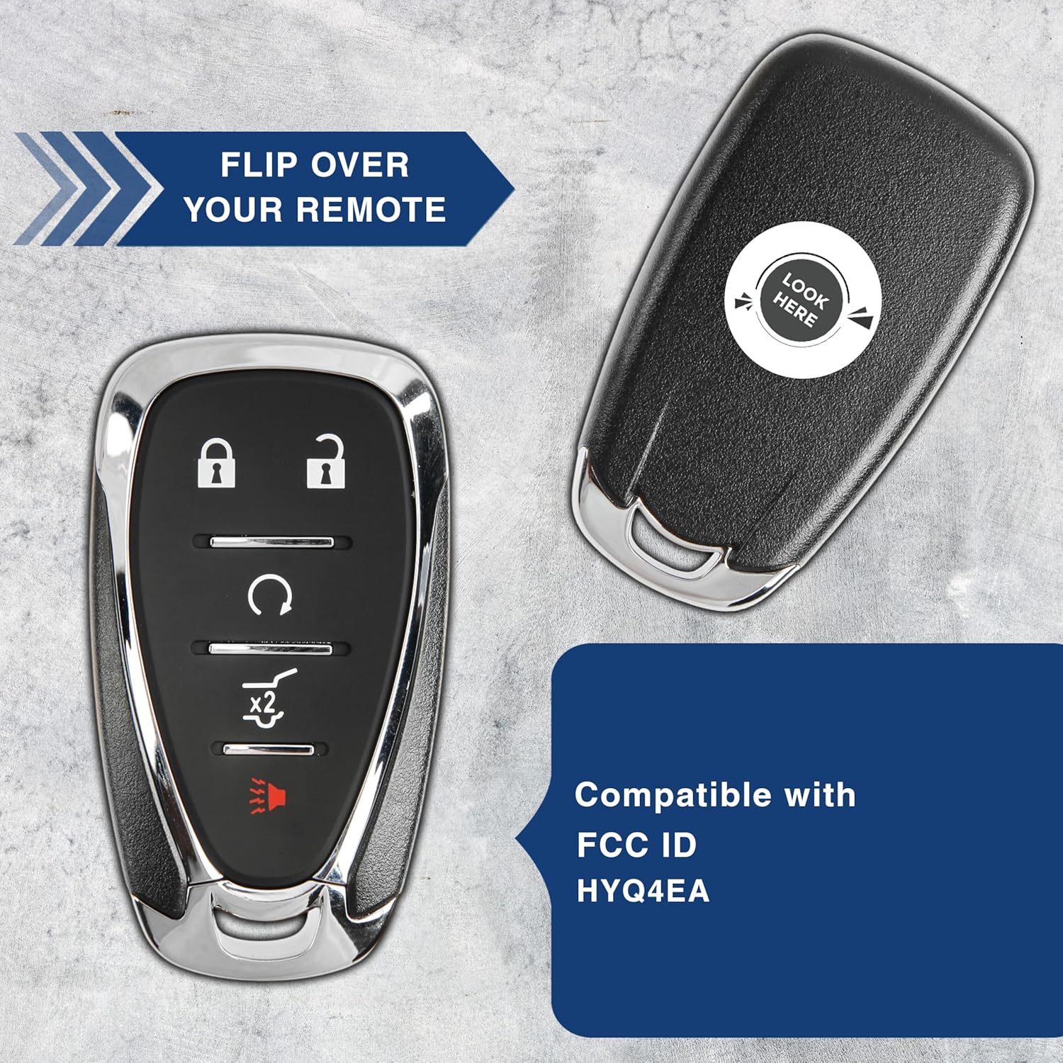 Remote Start Key Fob Control 5btn SUV for Chevrolet (HYQ4EA) One