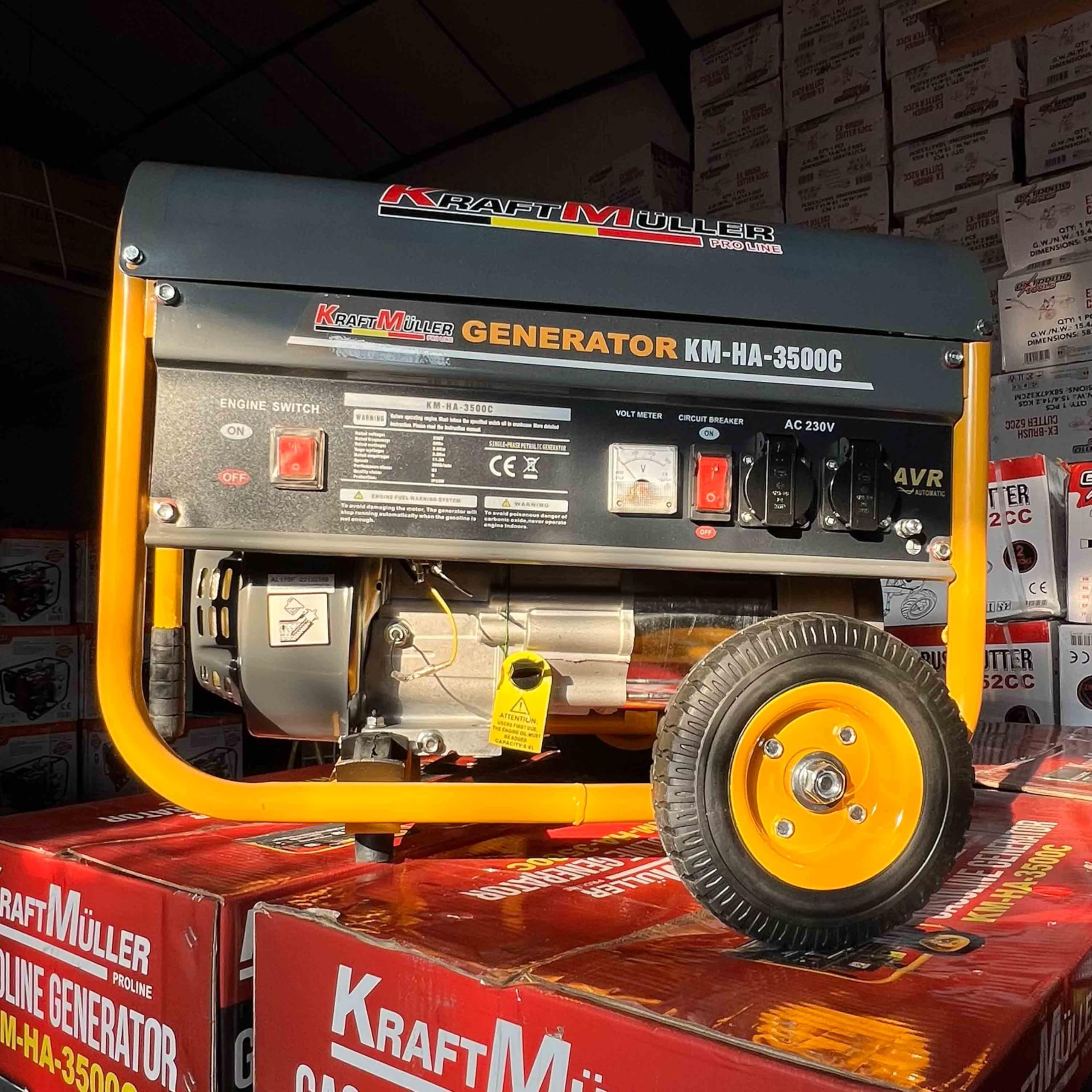 Generador de gasolina portátil KraftMüller KM-3500C