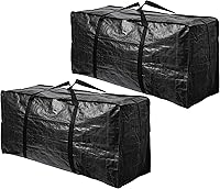 BAG-THAT! 2 Pack XXL 68.5 Gal Jumbo Heavy Duty Storage Totes - Reusable Moving Bags with Wrap-Around Handles