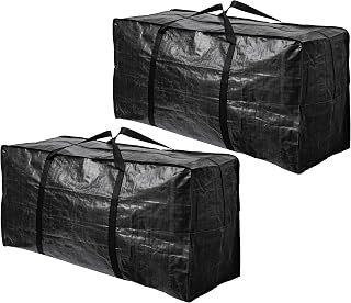 BAG-THAT! 2 Pack XXL 68.5 Gal Jumbo Heavy Duty Storage Totes - Reusable Moving Bags with Wrap-Around Handles