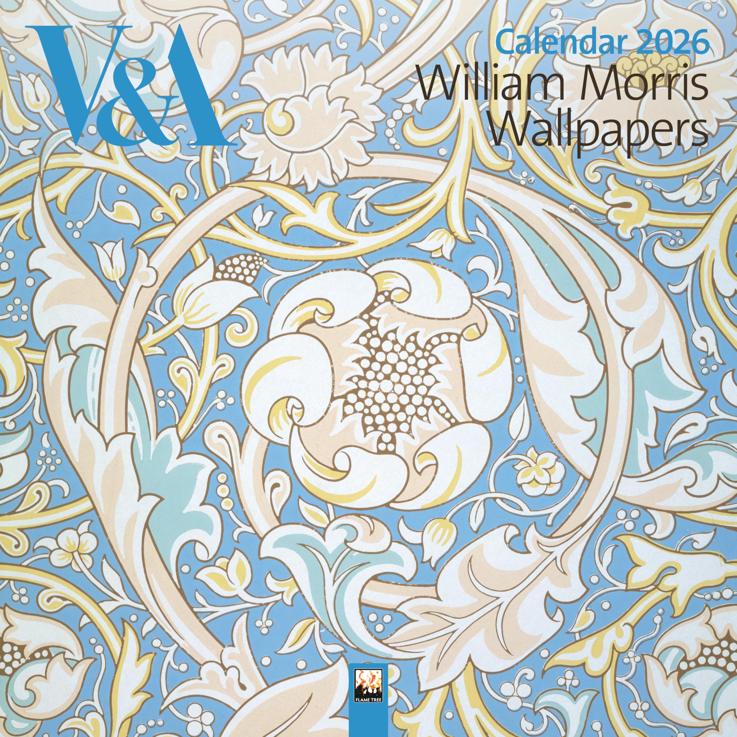 V&A: William Morris Wallpapers Wall Calendar 2026 (Art Calendar)