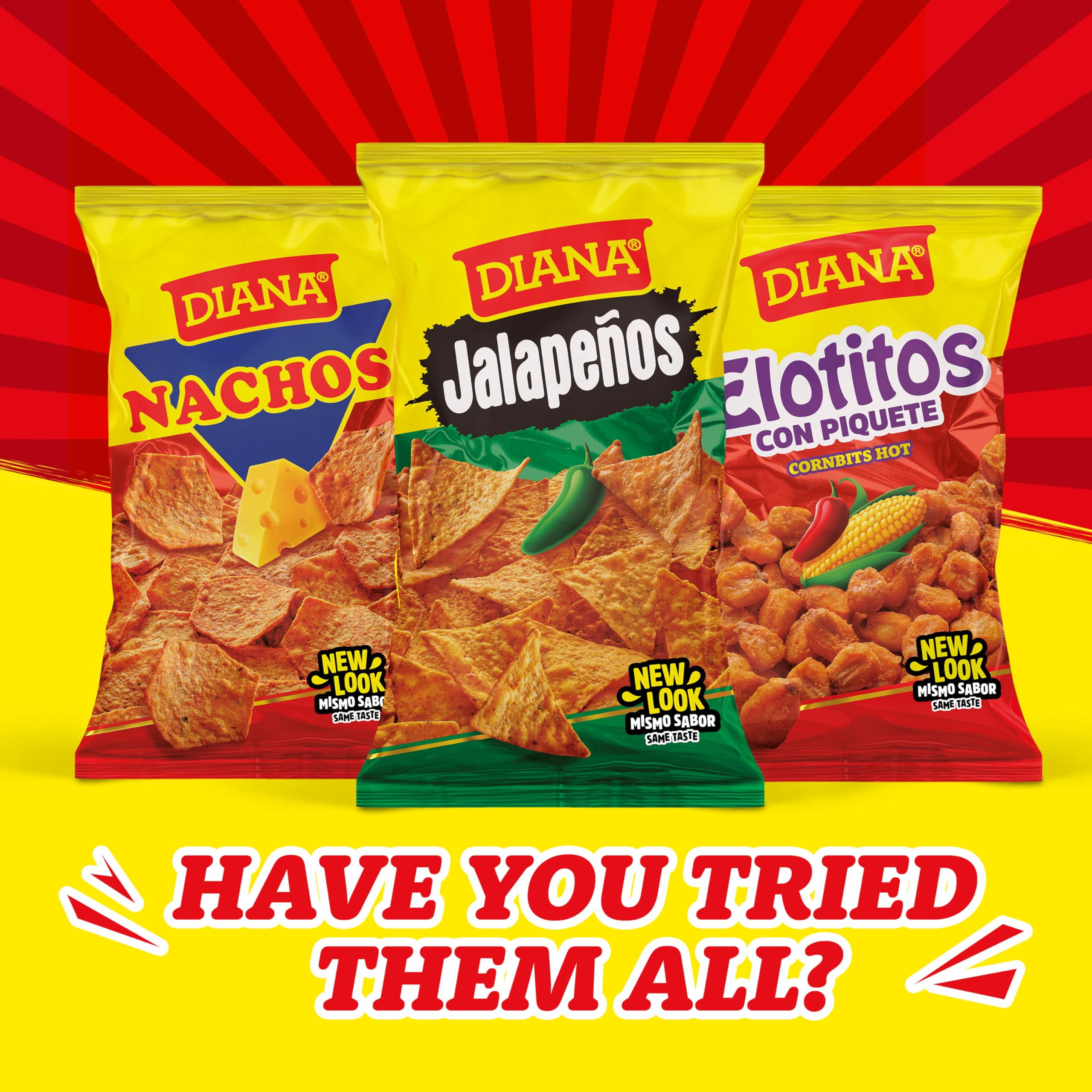 Diana Jalapeños Tortilla Chips, 3.84 Oz
