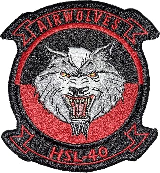 HSL-40 Airwolves Squadron Patch Sew On