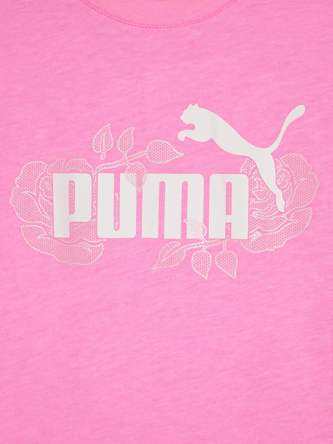 PUMA Girls' 2 Piece Set, Short Sleeve Cotton Jersey T-shirt & Matching Skort