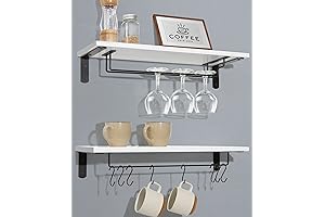 Afuly Wall Mount Glass Shelves: Maximize Storage, Beautify Home Decor