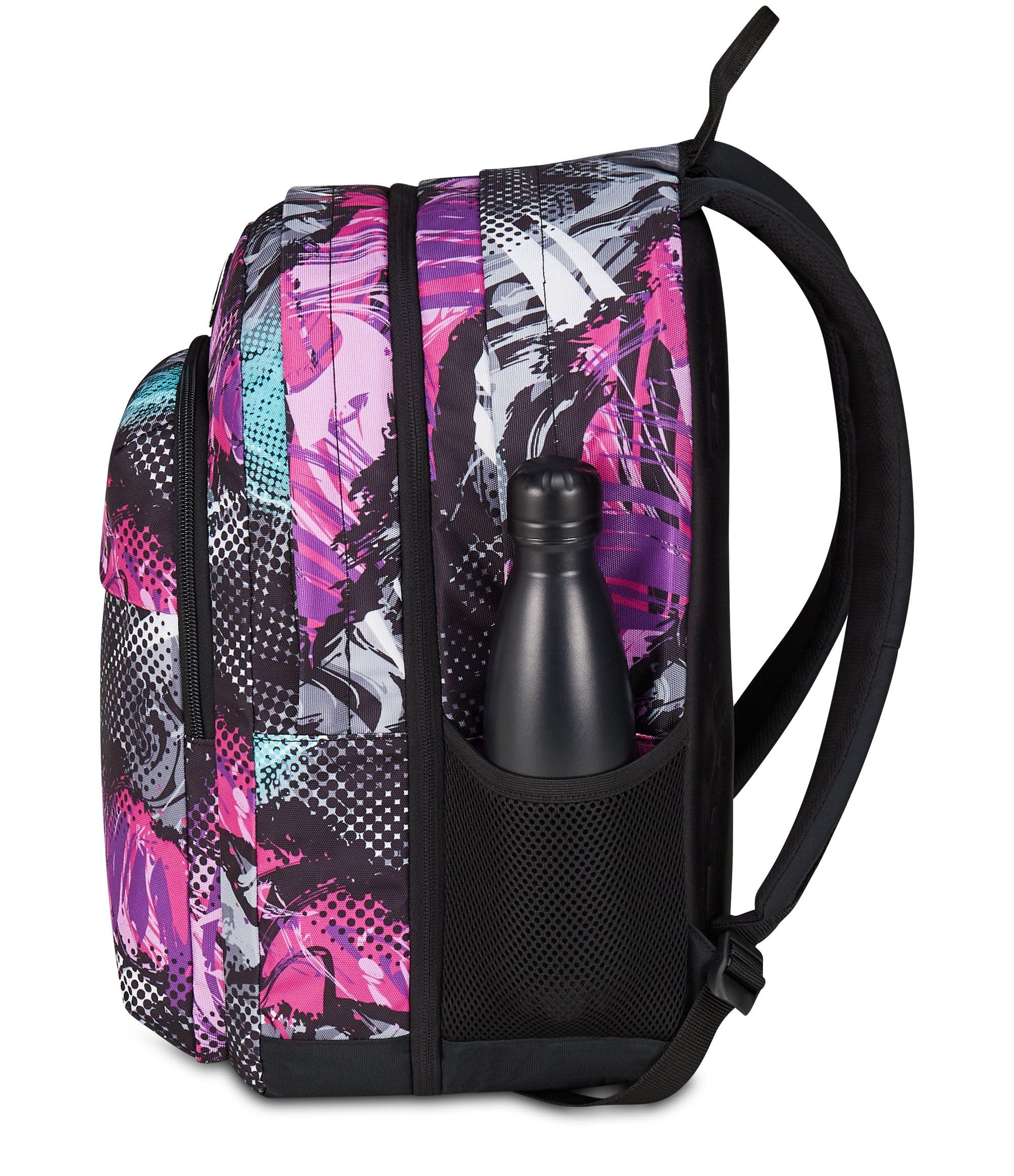 Seven Zaino Scuola Pro XXL Reversibile Detach, Viola, Zaino Doppio Scomparto, Tasca Porta PC e Tasca Porta Borraccia, Scuola Media e Superiore, Ragazza
