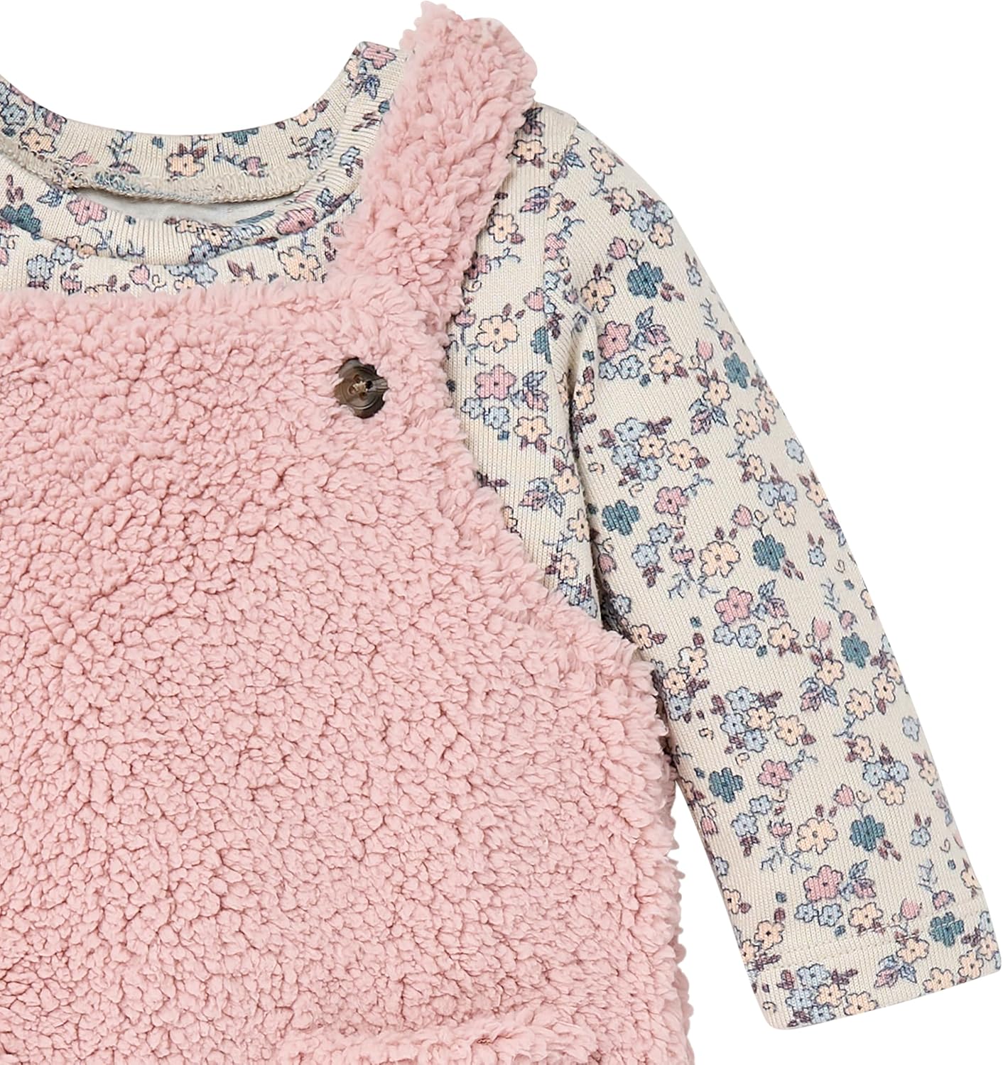 Modern Moments by Gerber unisex-baby 2-piece Microplush Overall Set - Image 3