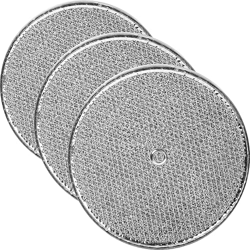Filtros de grasa de aluminio de 9-12 pulgadas redondos x 332 pulgadas con orificio central, filtro de campana extractora, reemplazo de filtros de