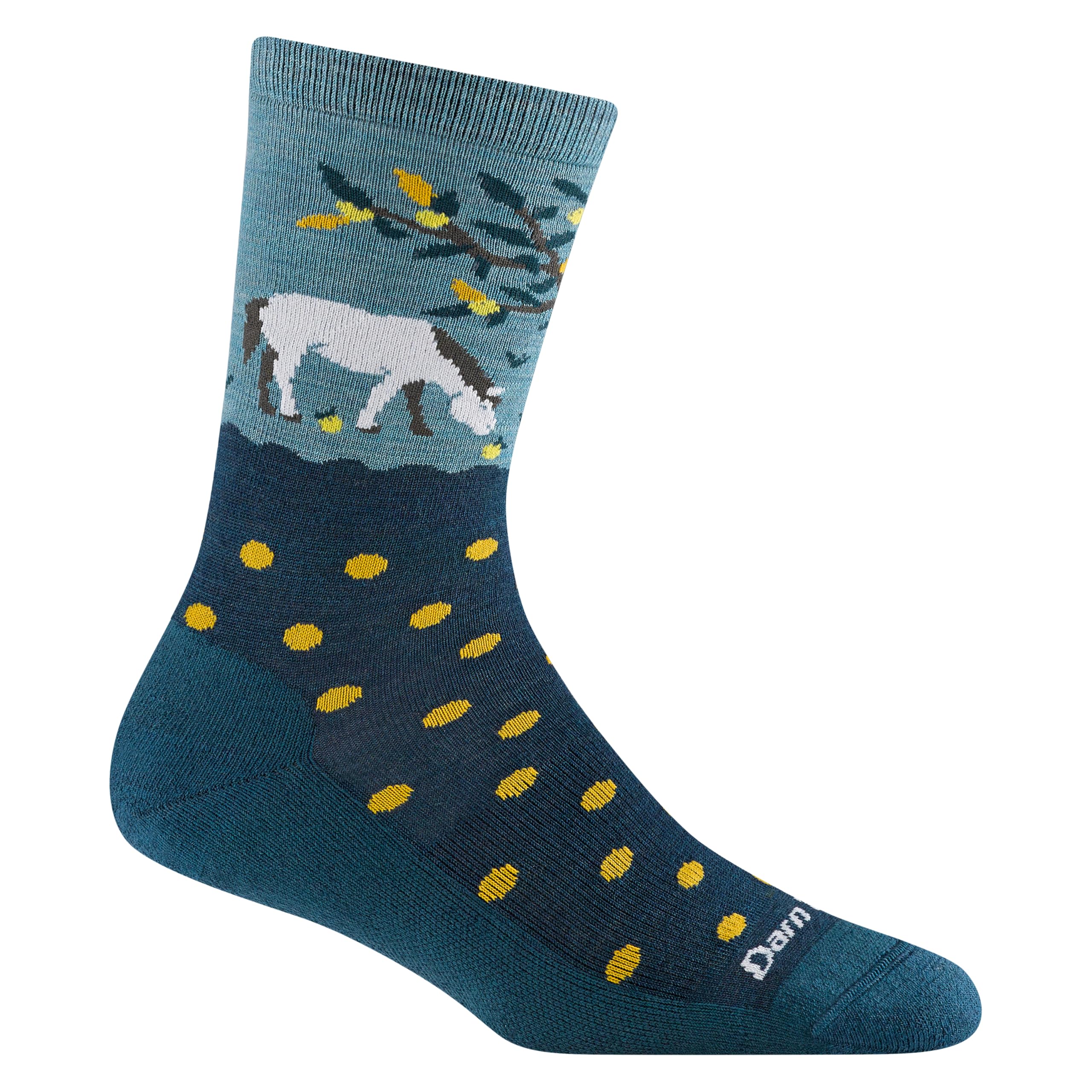 Darn Tough Vermont Pop McFly Crew Lightweight, Dark Teal, M