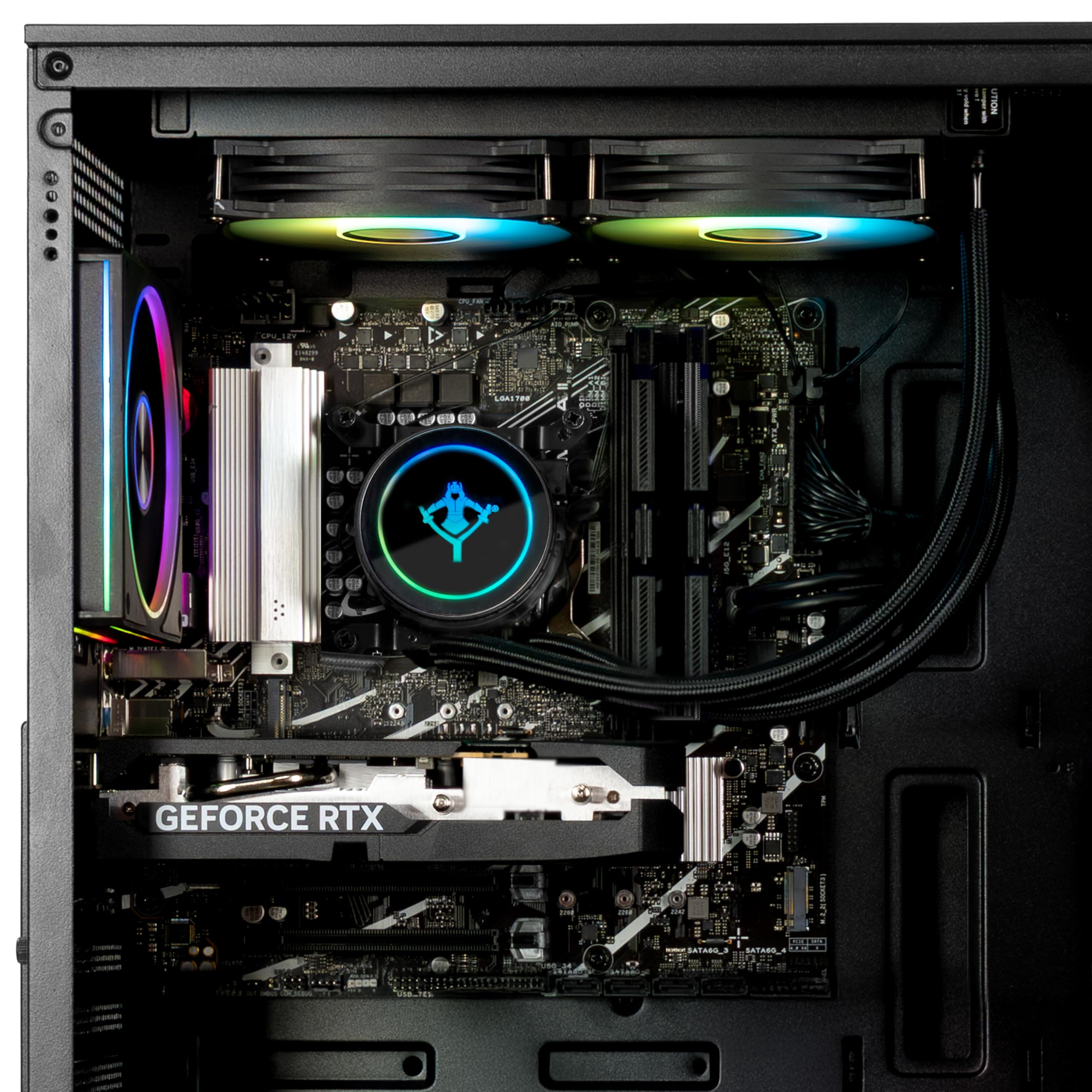 YEYIAN PC Gamer Elara | Processore AMD Ryzen 7 7800X3D Gaming 8 Core a 5,0 GHz | Scheda grafica NVIDIA GeForce RTX 5070 12GB GDDR7 | 32GB DDR5 6000MHz | SSD 1TB NVMe Gen4 | Win 11 Pro