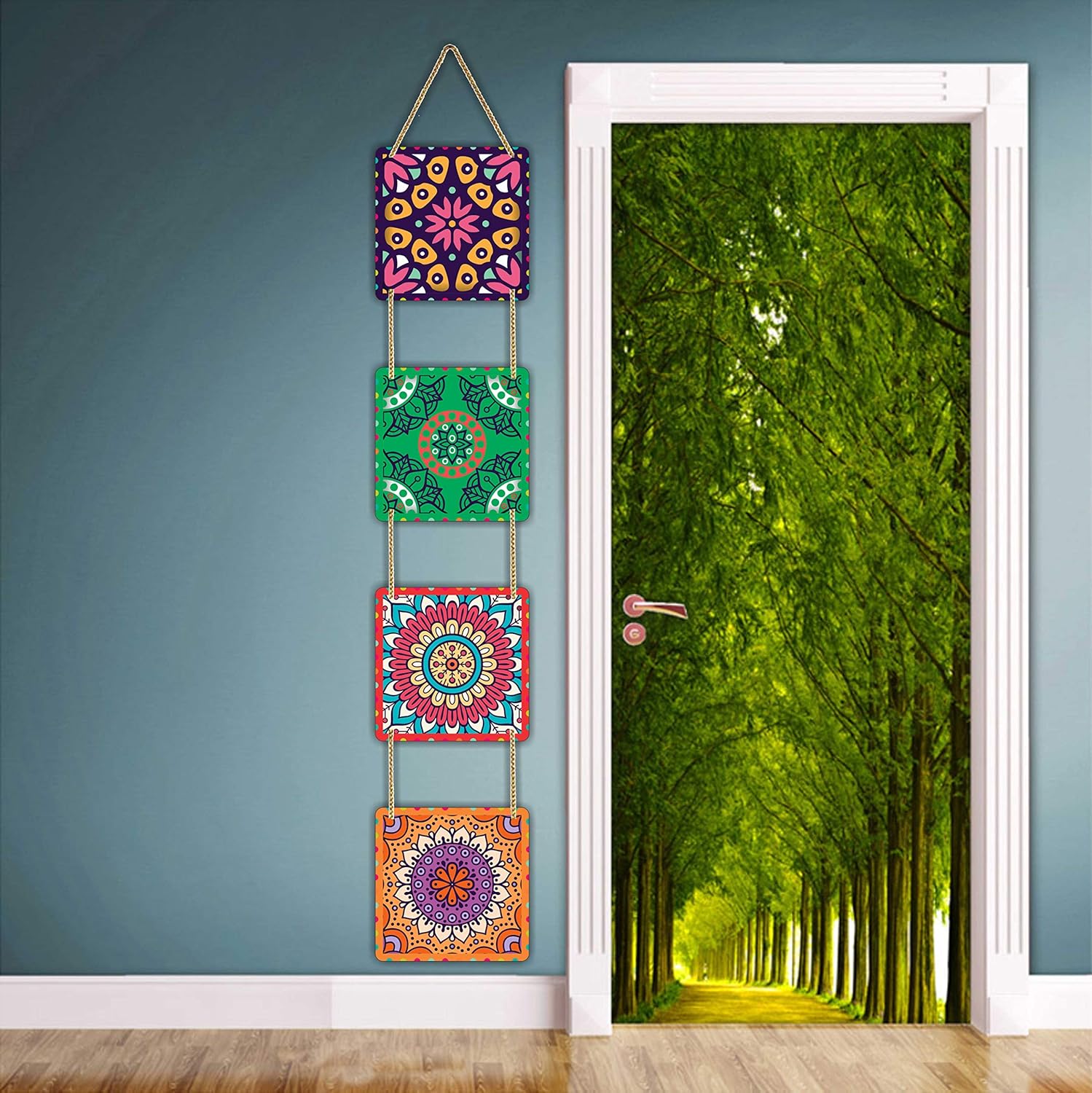 CVANU Designer Wooden Wall Hanging Board/Home Decor Items Colorful