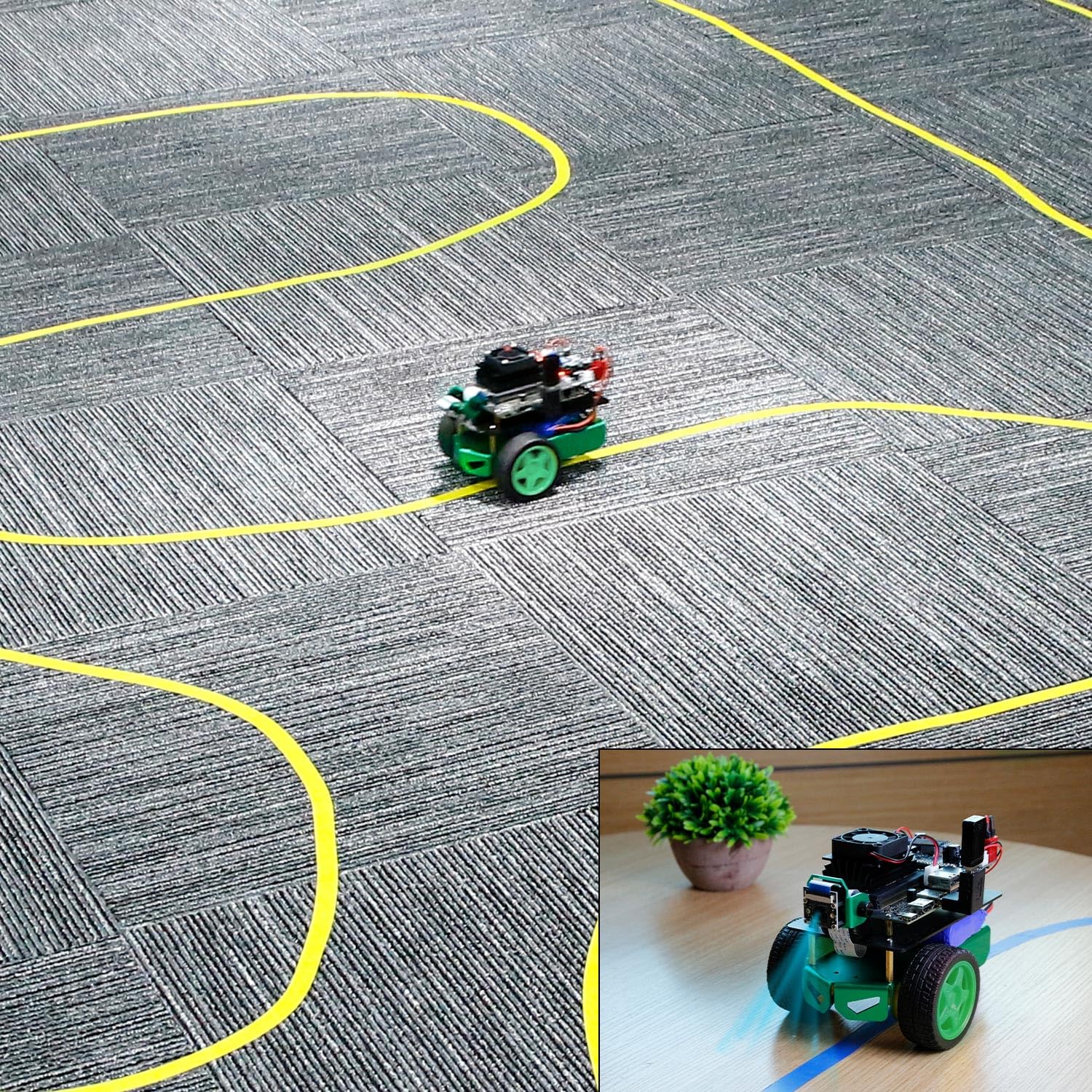 Yahboom Jetbot Mini robot oparty na Jetson Nano 2 GB AI programowalny zestaw robota Pythona, ROS, Starter dla uniwersytetu (bez Nano 2 GB)