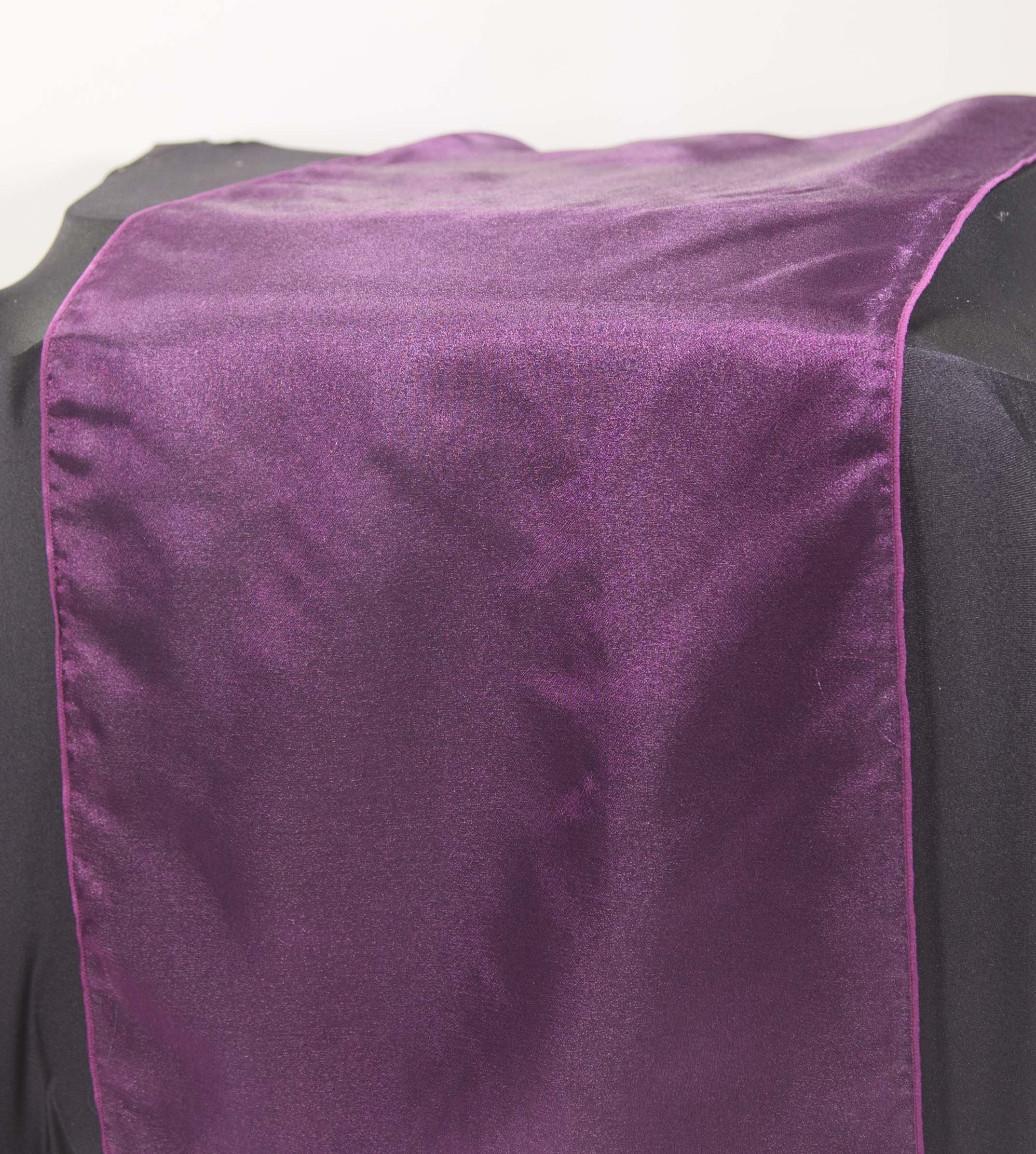 Organza Table Runners - Wedding Decor Party Events - Matching Sashes Available (Burgundy)
