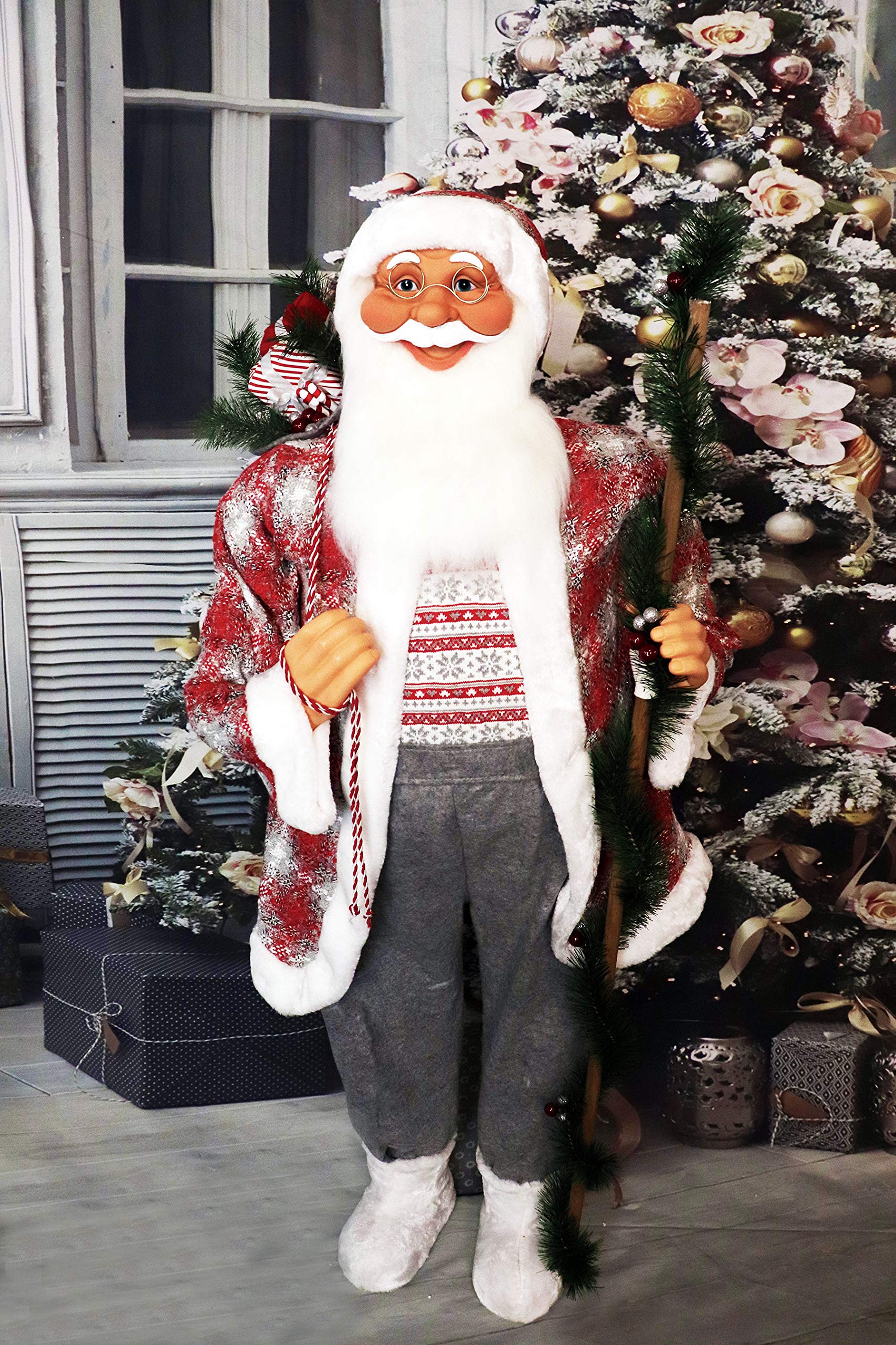 Buy Fraser Hill Farm White LifeSize Indoor Christmas Decoration, 5Ft