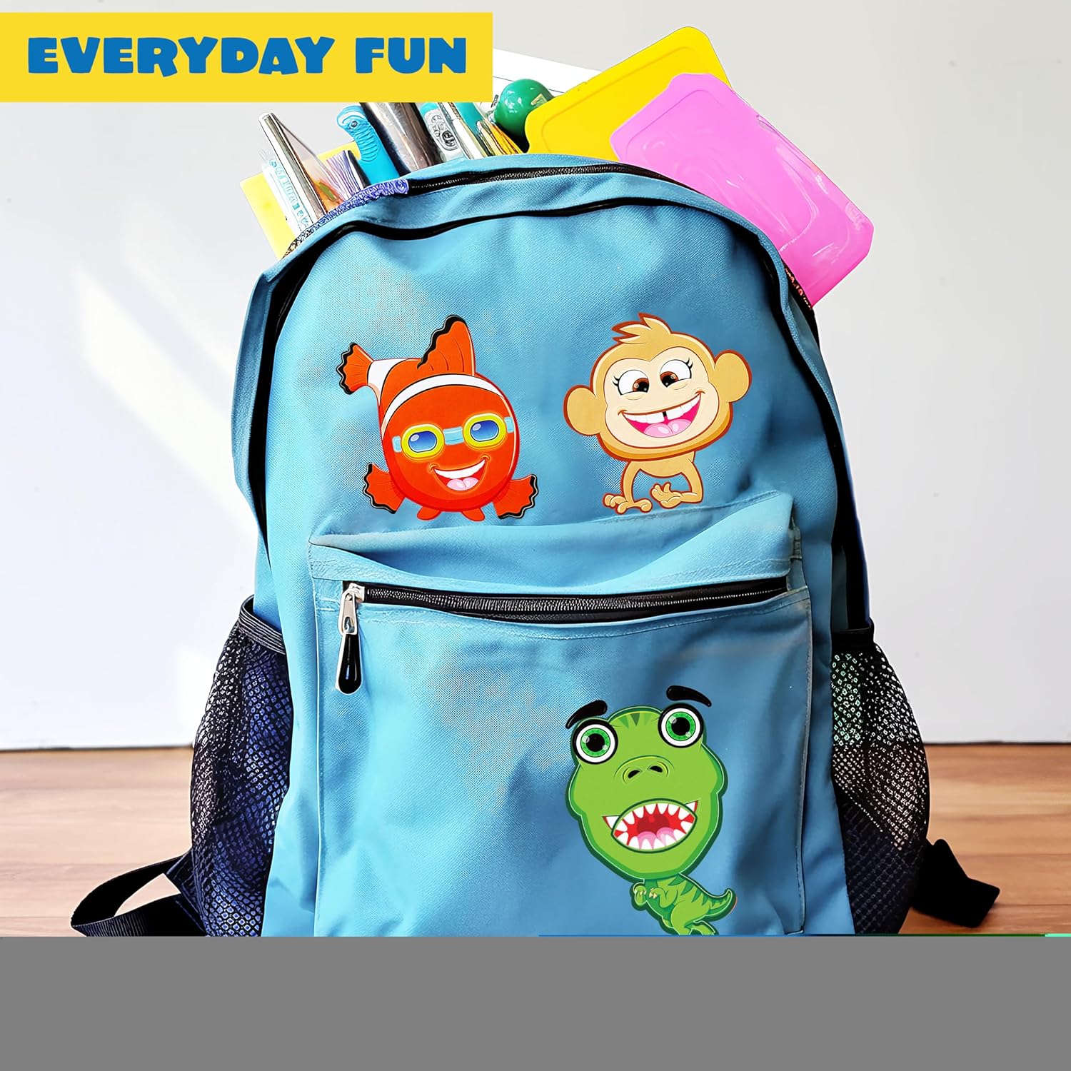 JOYIN 24 Sheets 9"x6" Make a face Stickers for Kids, Make Your Own Stickers with Unicorn, Dinosaur, Sea and Safari Animals, Party Favors Kids Crafts, Goodie Bags Stuffers Classroom Activities