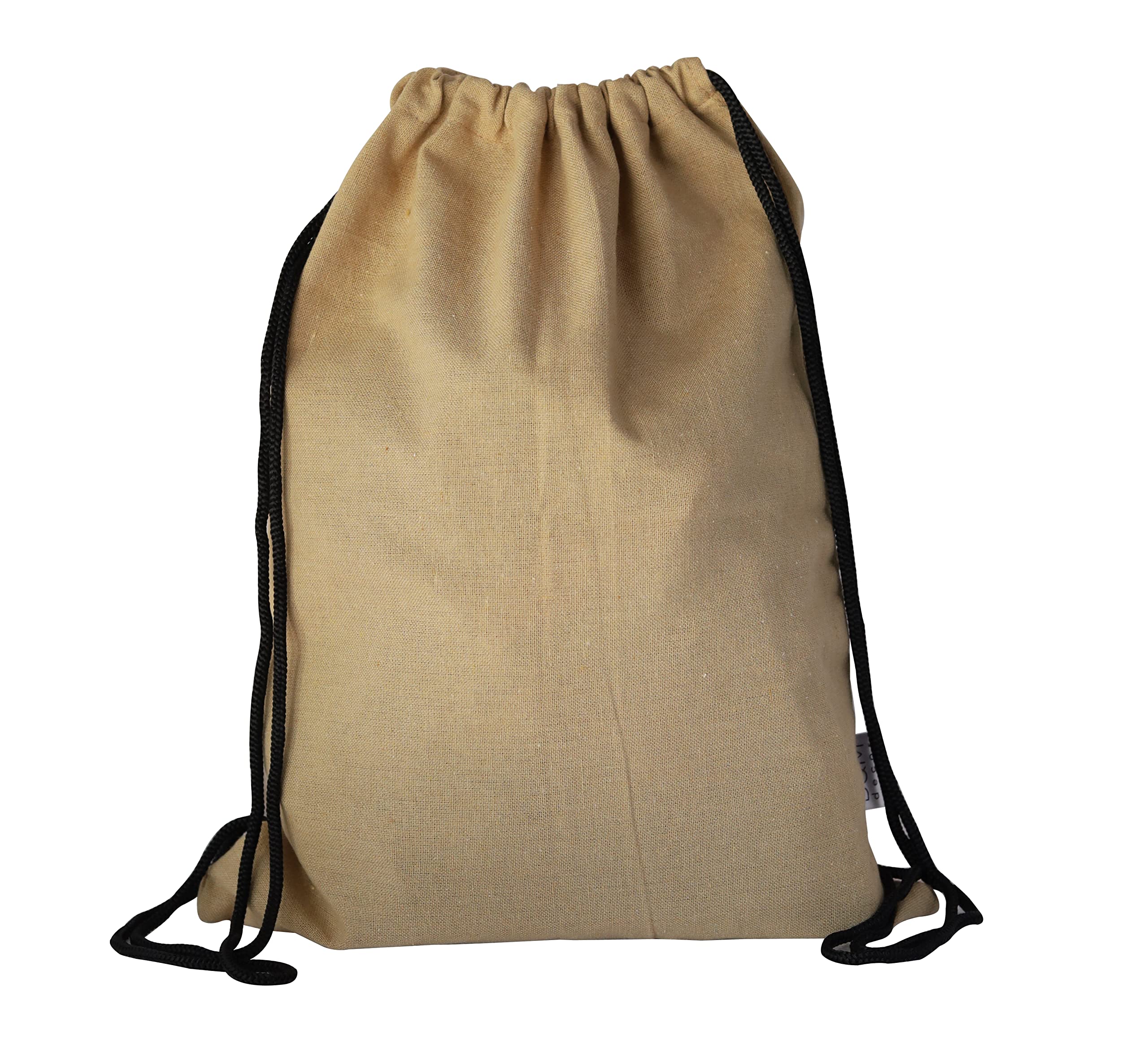 D&M Décor Cotton Cloth Bag, Eco-Friendly Washable & Lightweight Shoulder Sack Drawstring Backpack for Kids, Men & Women Pack Of 1-image-14