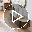 Image of The Attic Carlston TV Cabinet,Solid Wood Sideboard TV Cabinet for Living Room - Carlston Model, Provential Teak Matte Finish