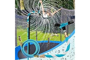 Trampoline Sprinklers: WaterWhirl Trampoline Water Park Backyard Summer Fun