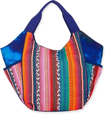 Laurel Burch Woof Large Puppy Dog Artistic Scoop Tote Bag