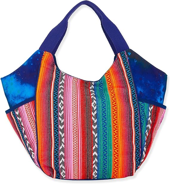Laurel Burch Woof Large Puppy Dog Artistic Scoop Tote Bag