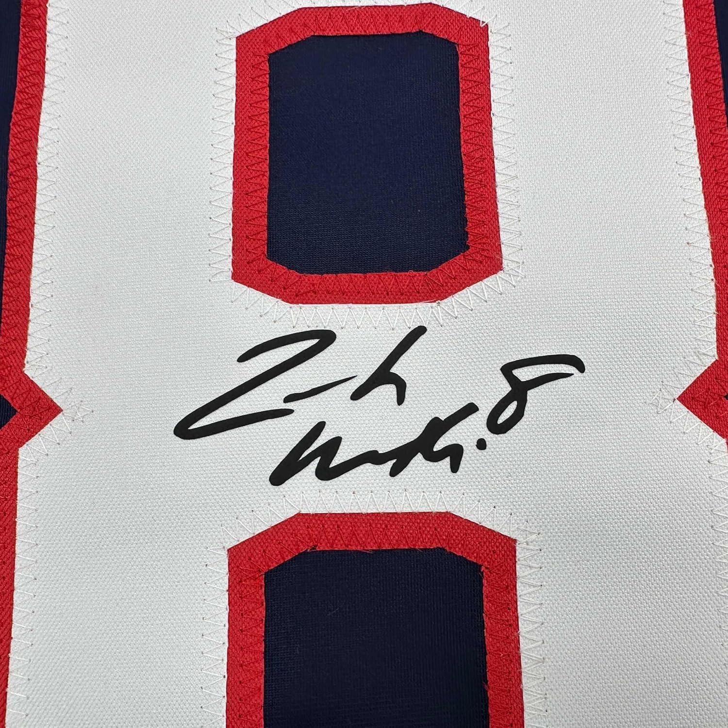 Facsimile Autographed Zach Werenski Columbus Blue Reprint Laser Auto Hockey Jersey Size Men's XL - Image 2