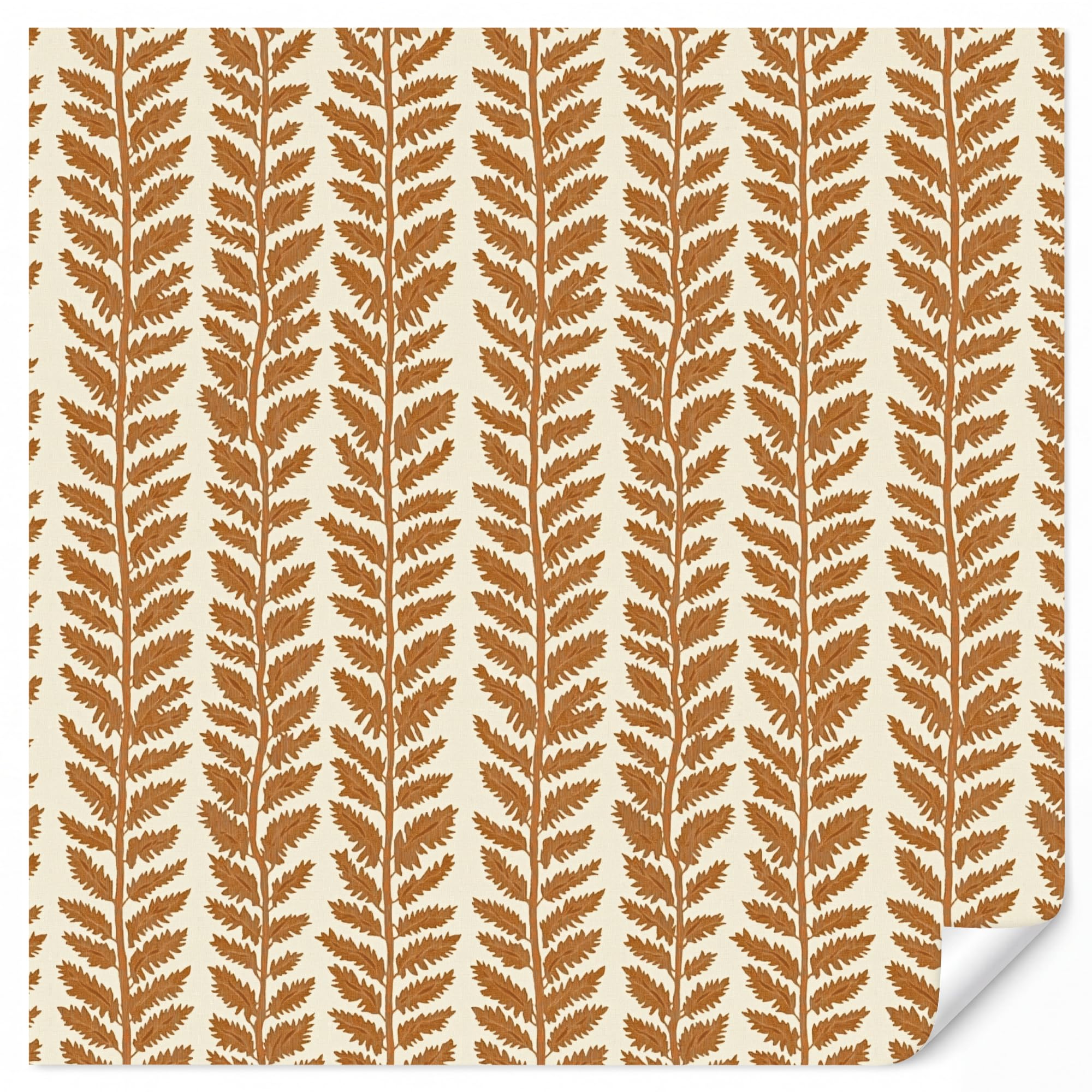 Papel Pintado Vinilico 300x300 cm Primera Calidad Papeles Pintados De Pared Pour Salon Dormitorio Decorativo Wallpaper Cocina Textura - Hojas - Ocre