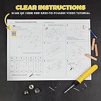 Vista 5 de GlossyEnd Organizador de estantería de escritorio de madera, resistente y elegante, soporte de almacenamiento de oficina, organizador de escritorio