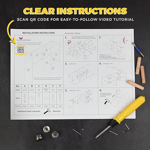 Miniatura 5 de GlossyEnd Organizador de estantería de escritorio de madera, resistente y elegante, soporte de almacenamiento de oficina, organizador de escritorio,