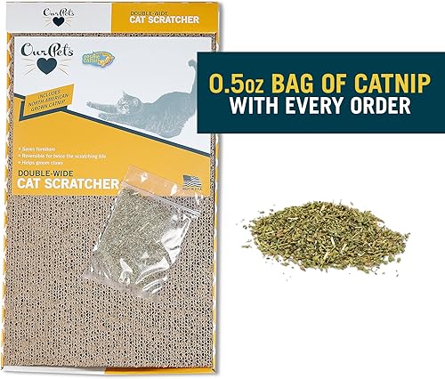 Vista 22 de OurPets Rascador de gato reversible ancho único recto y estrecho