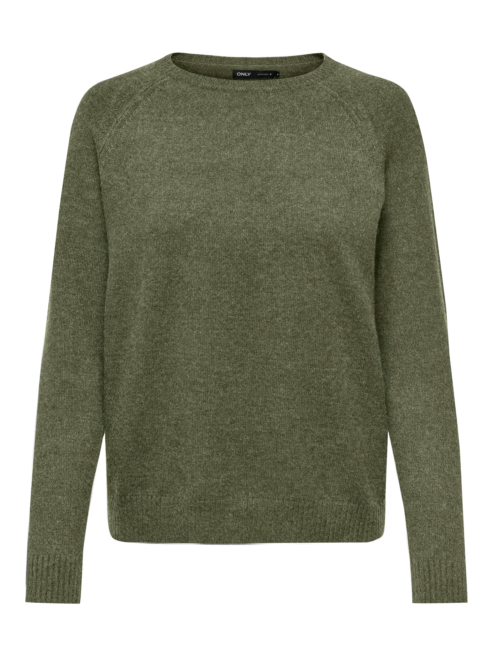Women's ONLLESLY Kings L/S Pullover KNT NOO 15170427, Kalamata/Melange, L