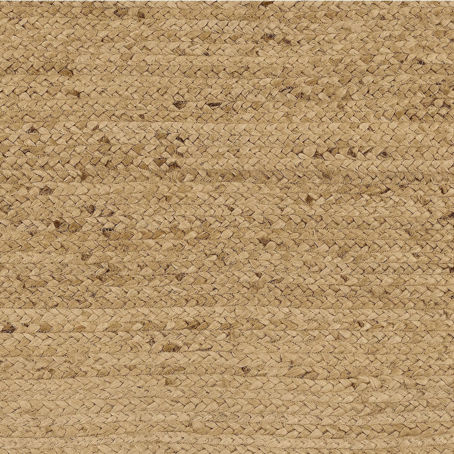Loberon Teppich Ferce, Ovale Form mit Wellenkanten, Handgewebt, Angenehme Haptik, Natürliches Design, 70x120 cm, Wohntextilien, Wohn-Accessoire, Jute, braun