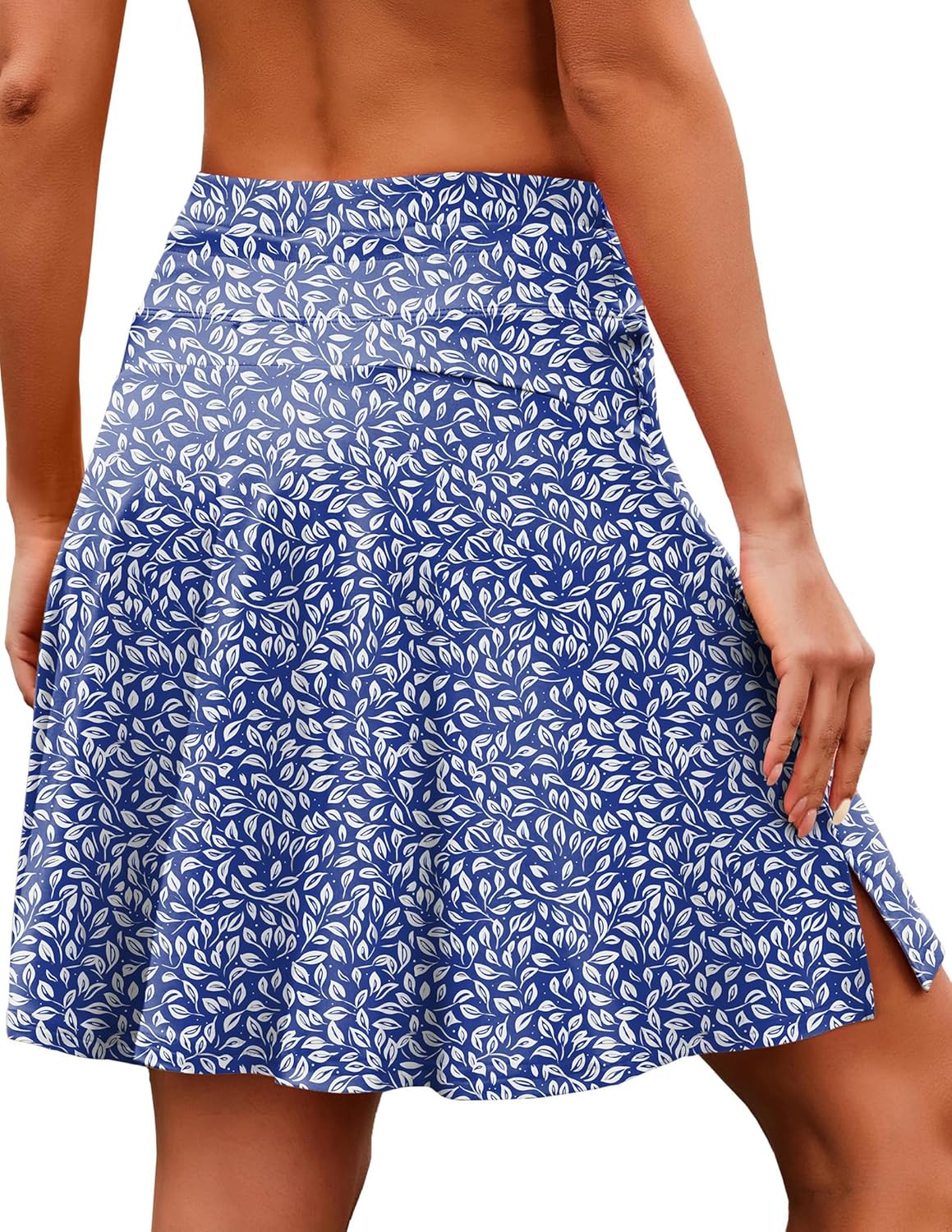 COOrun 20" Tennis Skirt Women Knee Length Golf Long Skort with Pockets High Waisted Athletic Sports Inner Shorts Skirts S-3XL