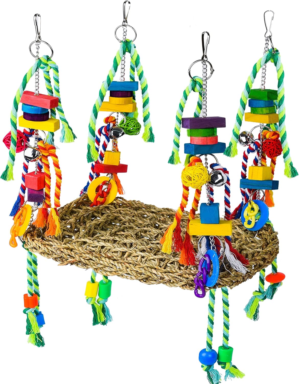 Pomeyard Bird Toys for Parakeets Toys Bird Foraging Wall Toy Conures Cockatiel Bird Cage Accessories Parrotlet Toys Small Bird Toys for…