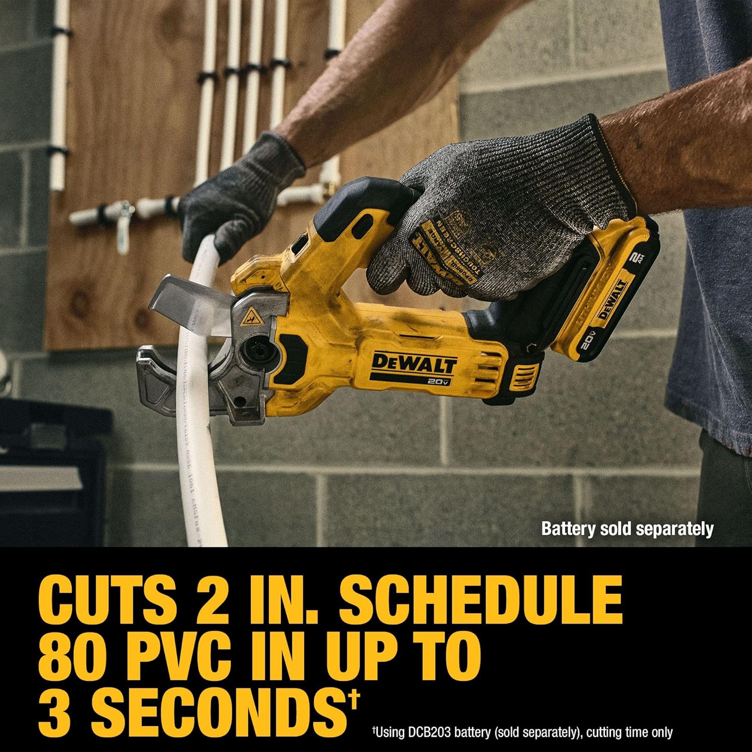 DEWALT 20V MAX Plastic Tubing Cutter, Bare Tool Only (DCE180B) - Image 7