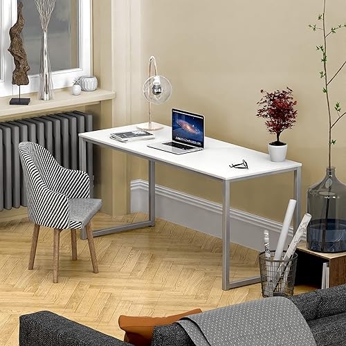 Miniatura 76 de SHW - Escritorio de 32 pulgadas para computador, oficina en casa, roble Roble,Negro,Espresso,Marrón