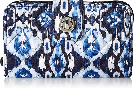 Amazon.com: Vera Bradley Signature - Billetera de algodón para mujer, con  cierre giratorio y protección contra interferencia de radiofrecuencia  (RFID) : Ropa, Zapatos y Joyería