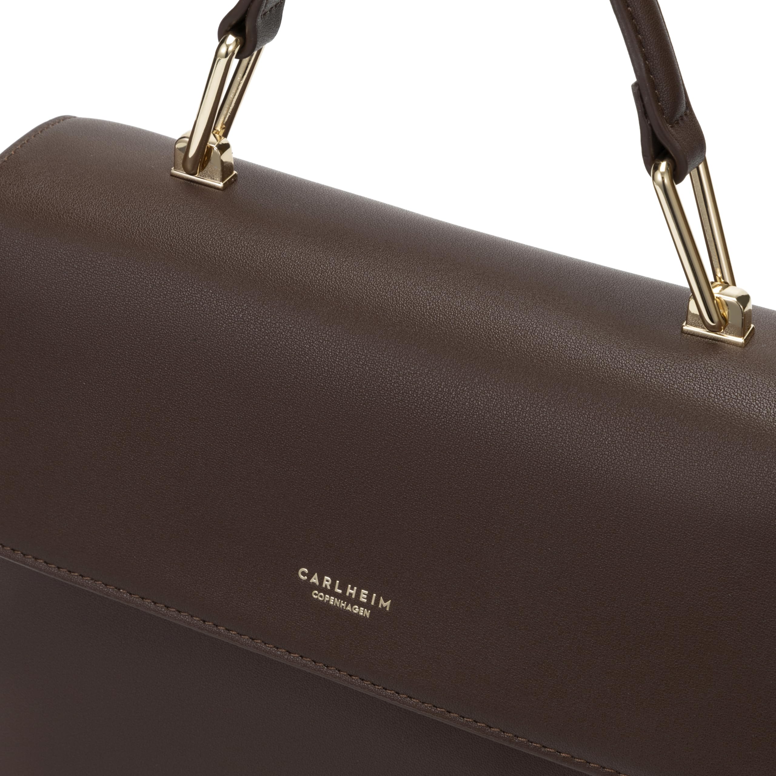 Carlheim, Gotland Genuine Leather collection, Sophia Genuine Leather Handbag (Brown)