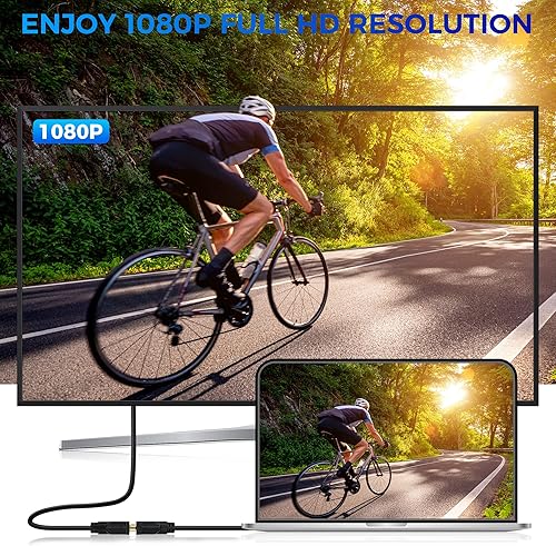 Miniatura 3 de Togconn Adaptador HDMI hembra a DVI macho (paquete de 2), conector DVI bidireccional macho a HDMI hembra, compatible con 1080P Full HD compatible