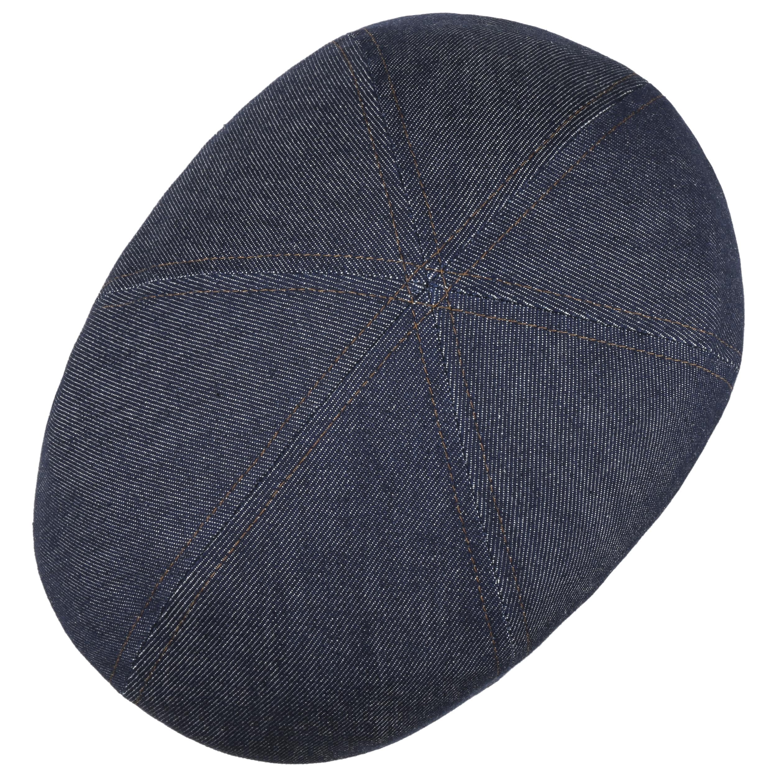 Stetson Texas Pure Denim Flatcap Schirmmütze Baumwolle Made in EU Sommer