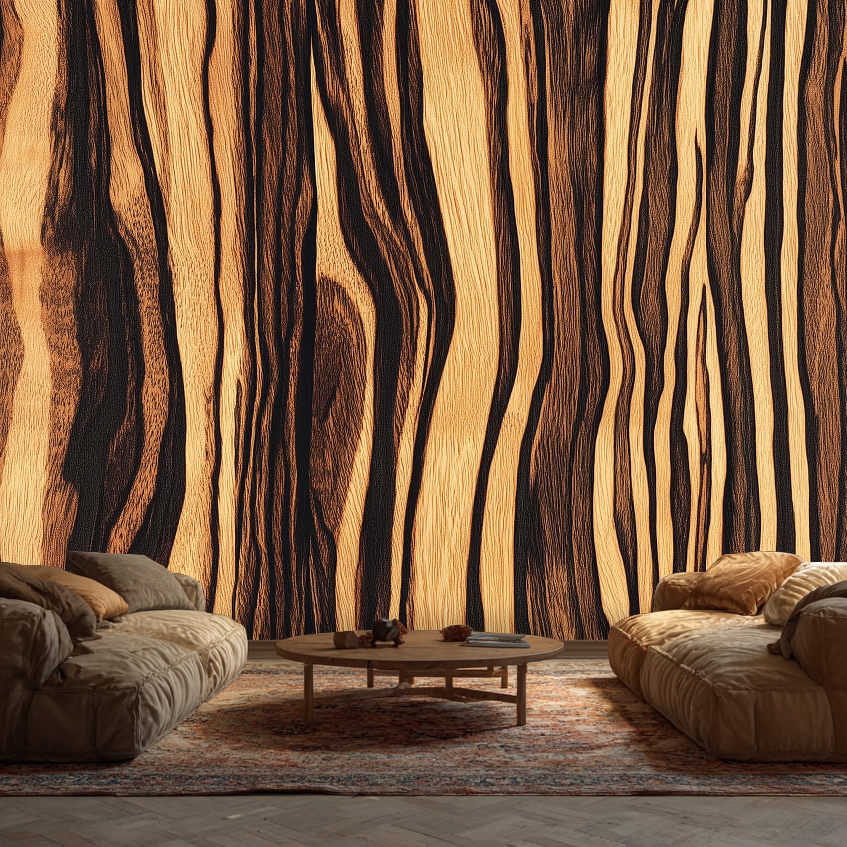 Wood Grain Wallpaper - Rustic Farmhouse Wooden Wall Mural - Wall Murals for Living Room Bedroom - Photo Wallpaper & Home Decor Art - 305 x 244 cm A-324 — image 1