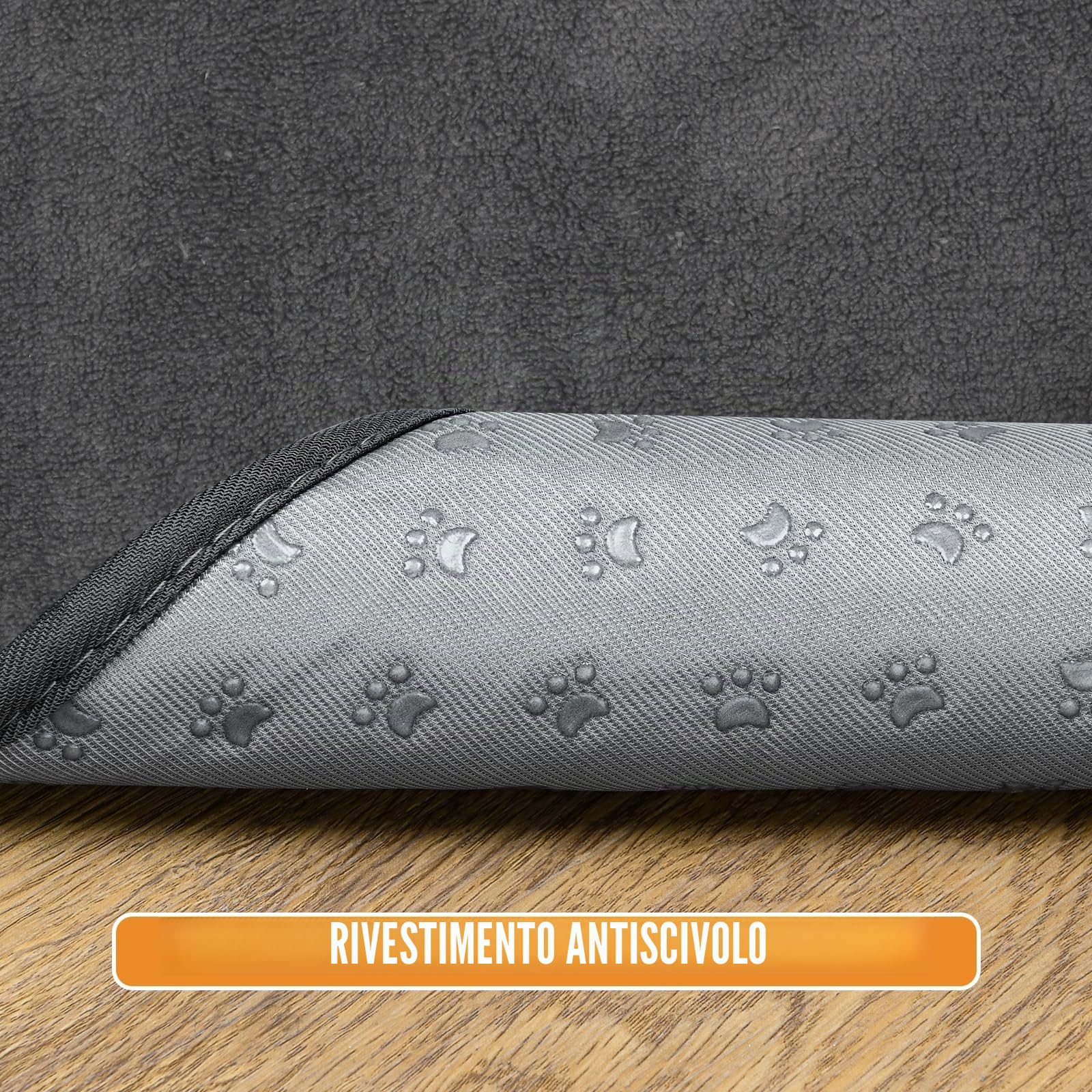 PICK FOR LIFE 2 pezzi 90 * 60cm Tappetini Assorbenti per Cani, Traverse Lavabili per Cani, Tappetino per Addestramento del Cane Riutilizzabile per Gatti, Cani, Grigio