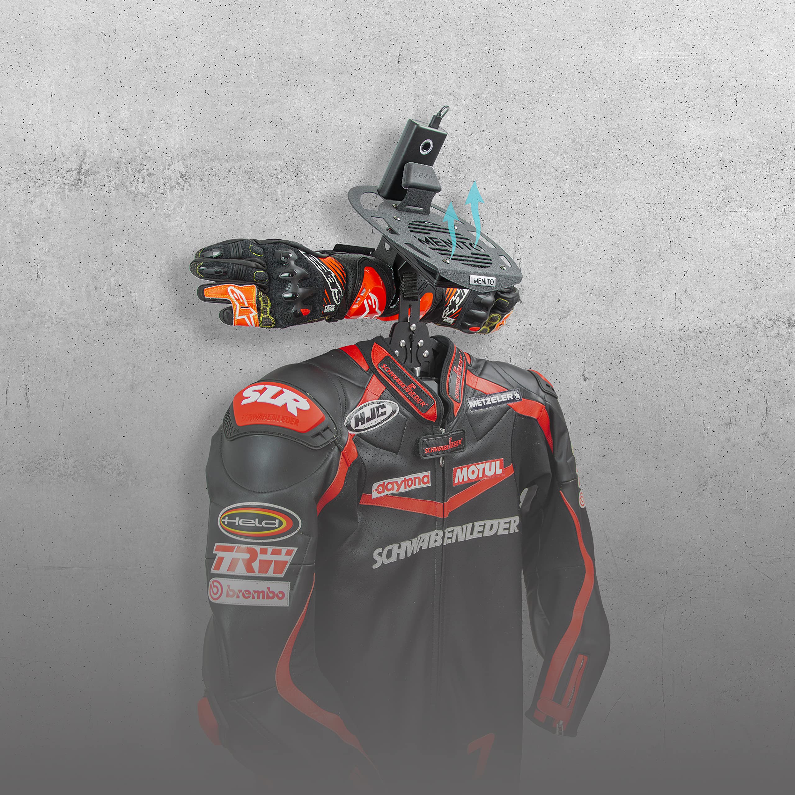Support de casque de qualité supérieure - Support pour casque - Porte-manteau pour vêtements de moto