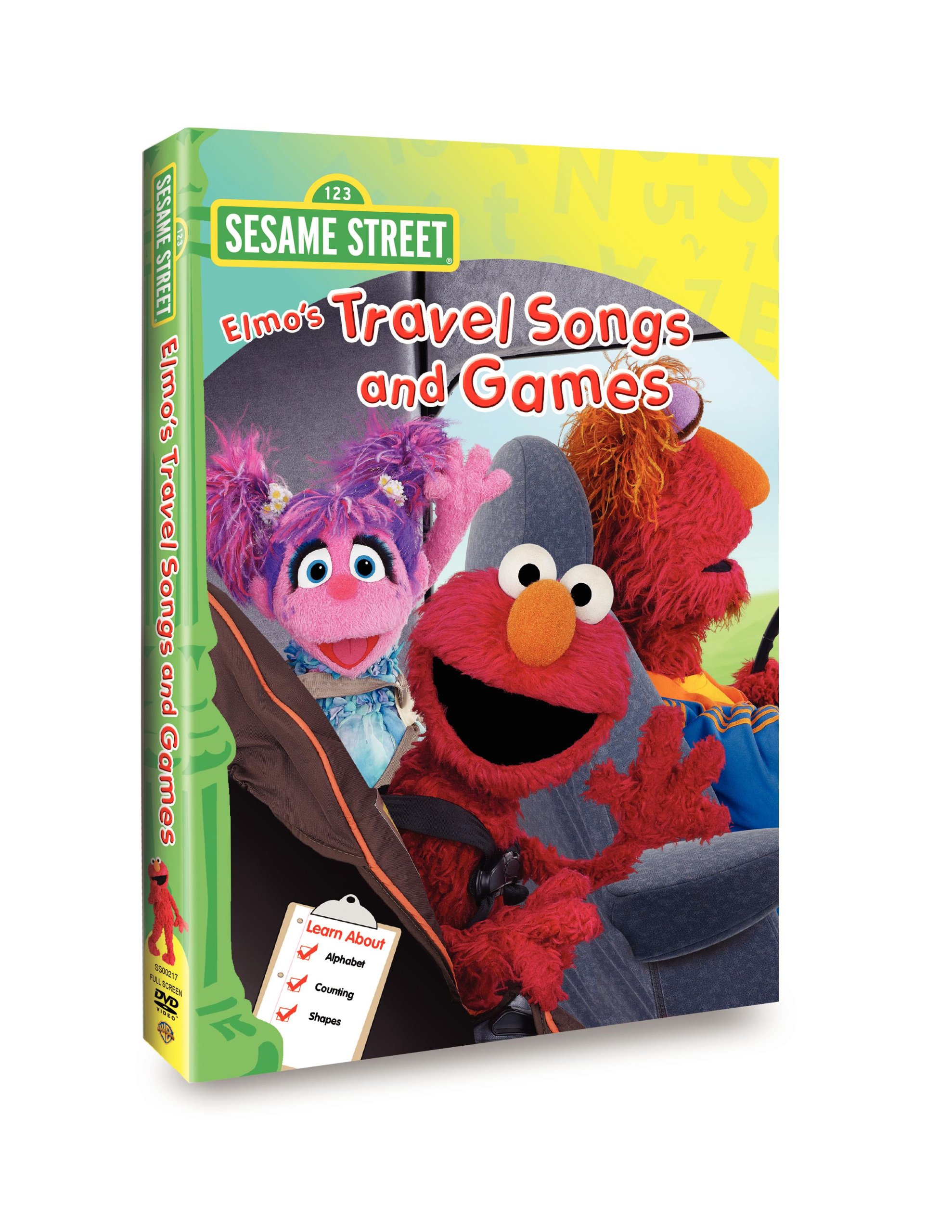 Sesame Street Elmo Travel Songs DVD de canciones y juegos interactivos americanos