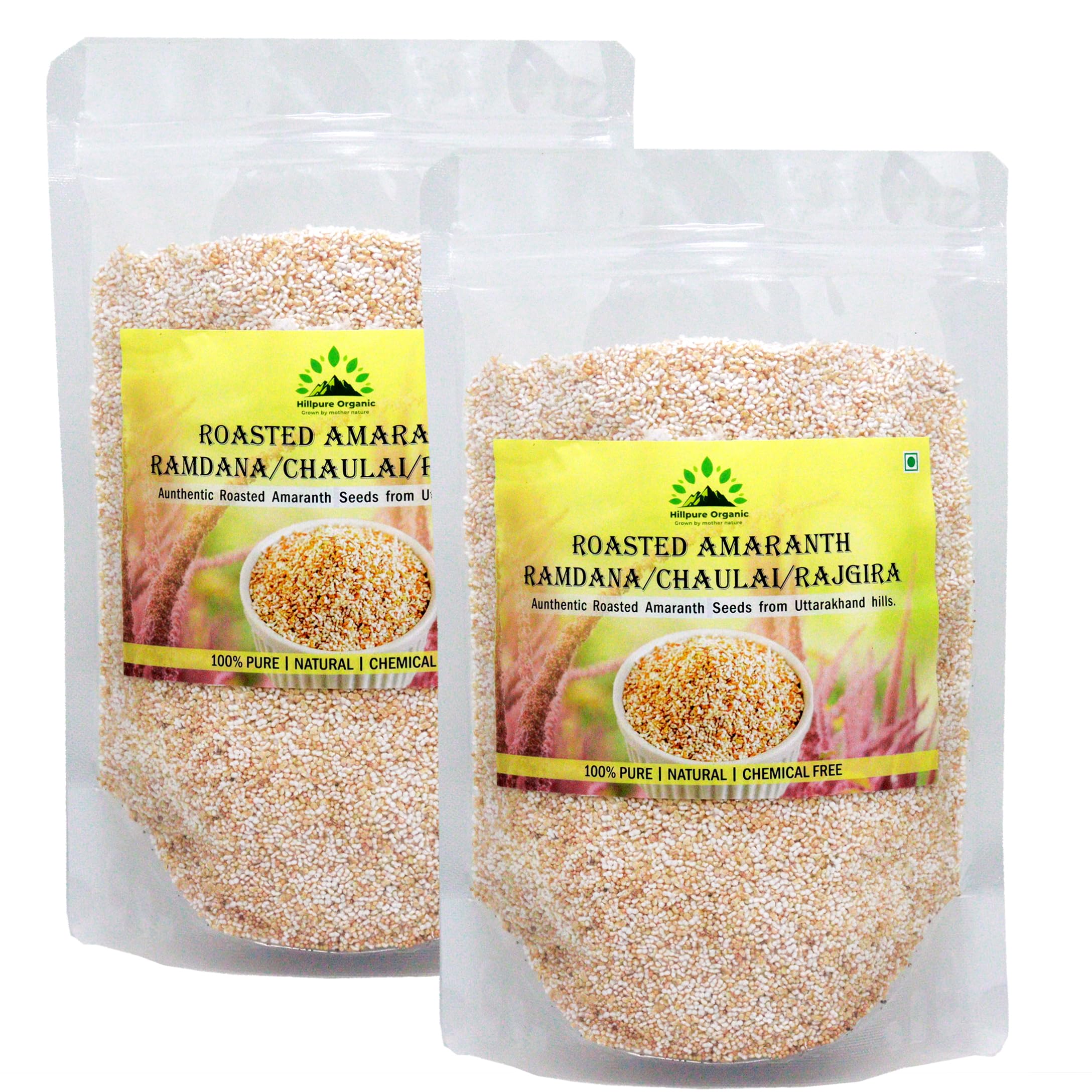 Hillpure Organic Roasted Amaranth | Rajgira | Puffed Chaulai | Home-style roasting in an iron kadai| Healthy Puffed Snack | 250 gm+250 gm | For Vrat, Laddu, Chikki (B0C1BS92ZN) Amazon Price History, Amazon Price Tracker