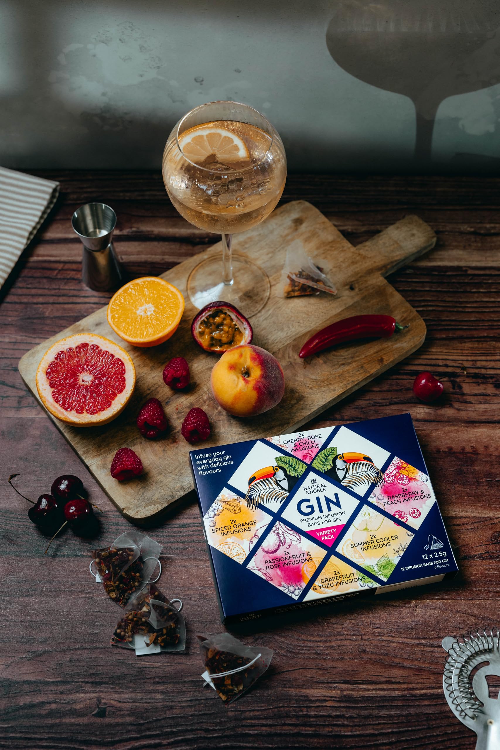 Confezione regalo di miscele per infusione di gin | Crea il tuo delizioso gin aromatizzato | Come visto su BBC Dragons' Den (2)