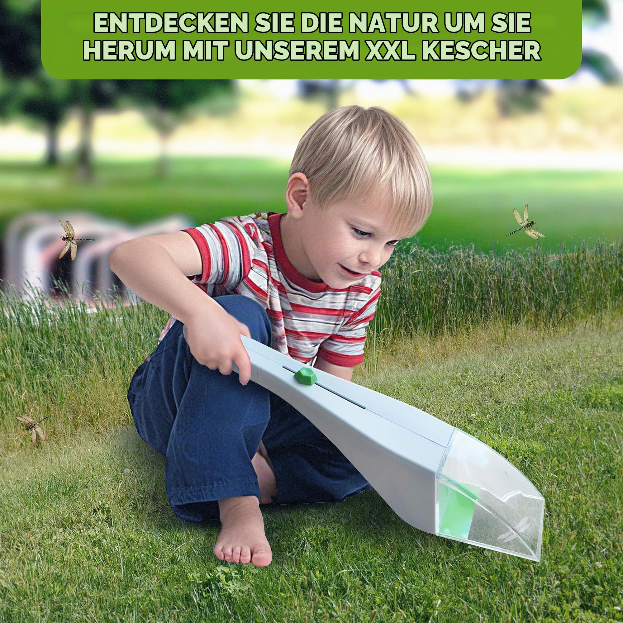 ISOTRONIC Insekten- & Spinnenfänger mit Teleskopstiel – tierfreundlicher Insektenfänger inkl. Lupe zum Betrachten – Spinnenfanggerät für Haus & Garten – kontaktlose Spinnenentfernung (3 Stück)